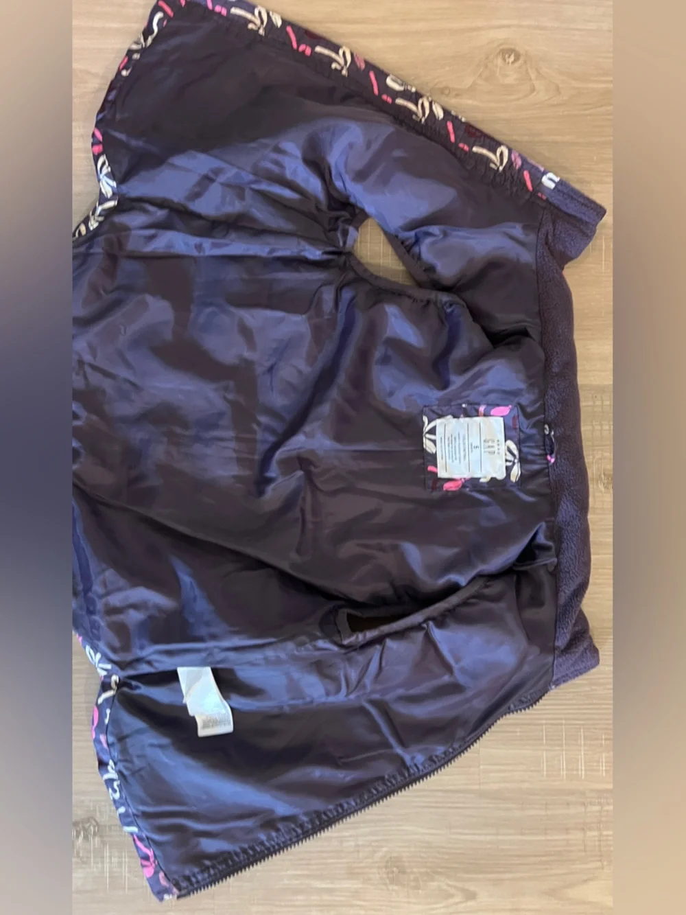 GAP Baby Navy Puffer Vest with Pink & Cream Bows Accents size 5